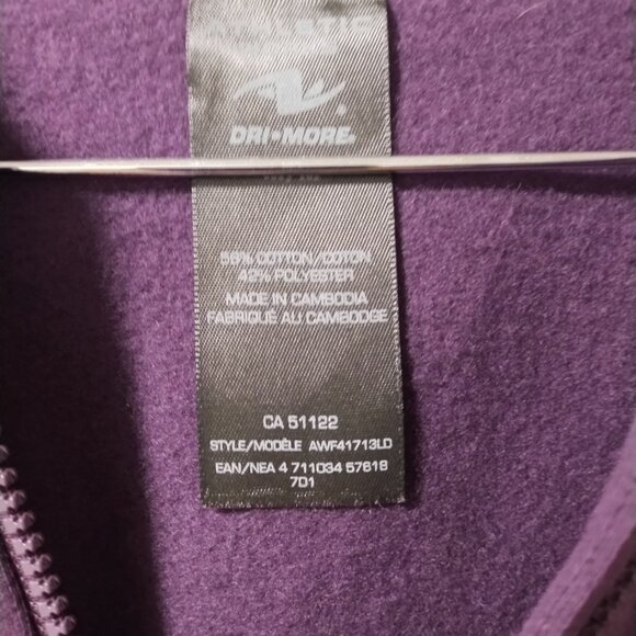 Athletic Works purple half-zip hoodie oversize fit - Picture 2 of 5